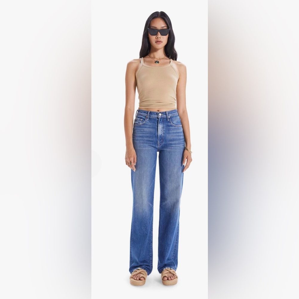 MOTHER (26) Blue Flare & Wide Leg Jeans